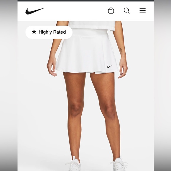 Nike Pants - Nike Dri-fit skirt with shorts. Size small. White.